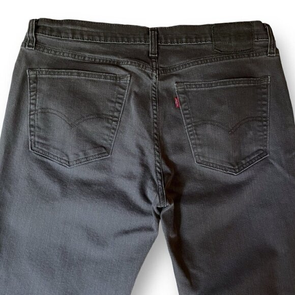 Levis 541 Mens Jeans Sz 36x32 Washed Vintage Black Denim Athletic Taper Fit Leg - Picture 6 of 7